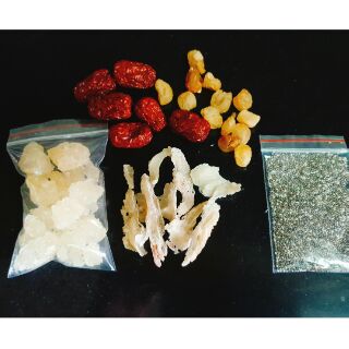 Set 10gr chân yến thô + đồ chưng kèm