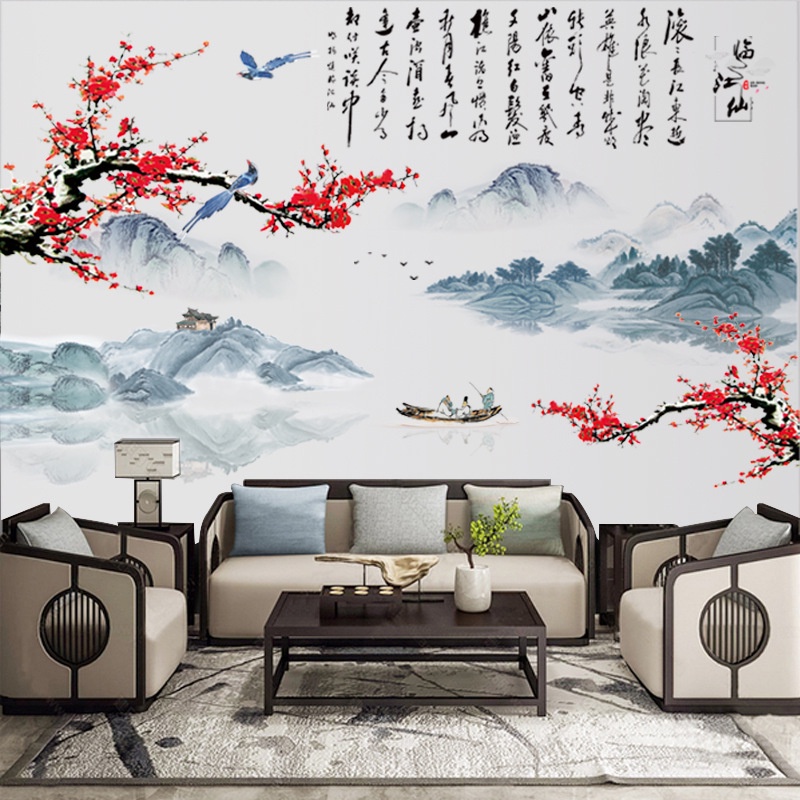 Tranh dán tường 3D Tiên Cảnh KT 150x100cm, Decal trang trí phòng