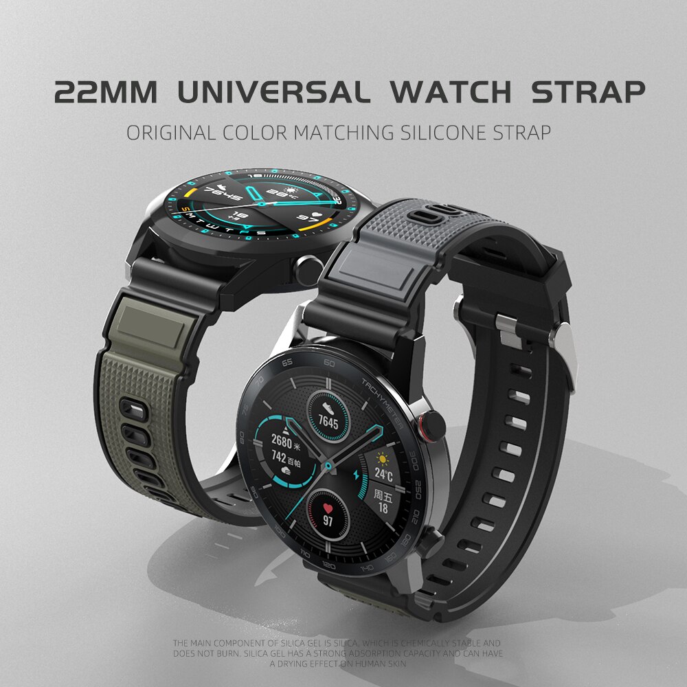 Dây Đeo Silicone Mềm 22mm Cho Đồng Hồ Thông Minh Samsung Galaxy Watch 3 45mm 46mm Gear 2 2neo Lite S3 S4