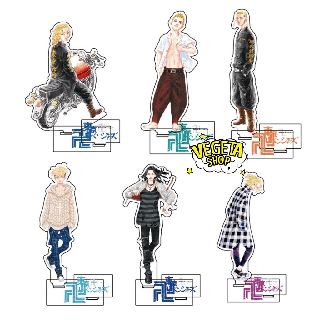 Mô Hình Tượng Standee Acrylic Mica 2 mặt - Tokyo Revengers - Takemichi Mikey Draken Baji Kazutora Mitsuya Chifuyu Hinata