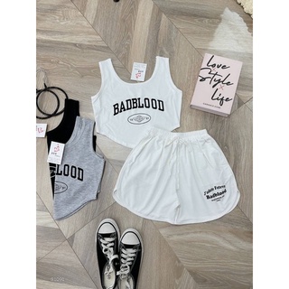 SET ÁO CROPTOP BA LỖ KÈM SHORT