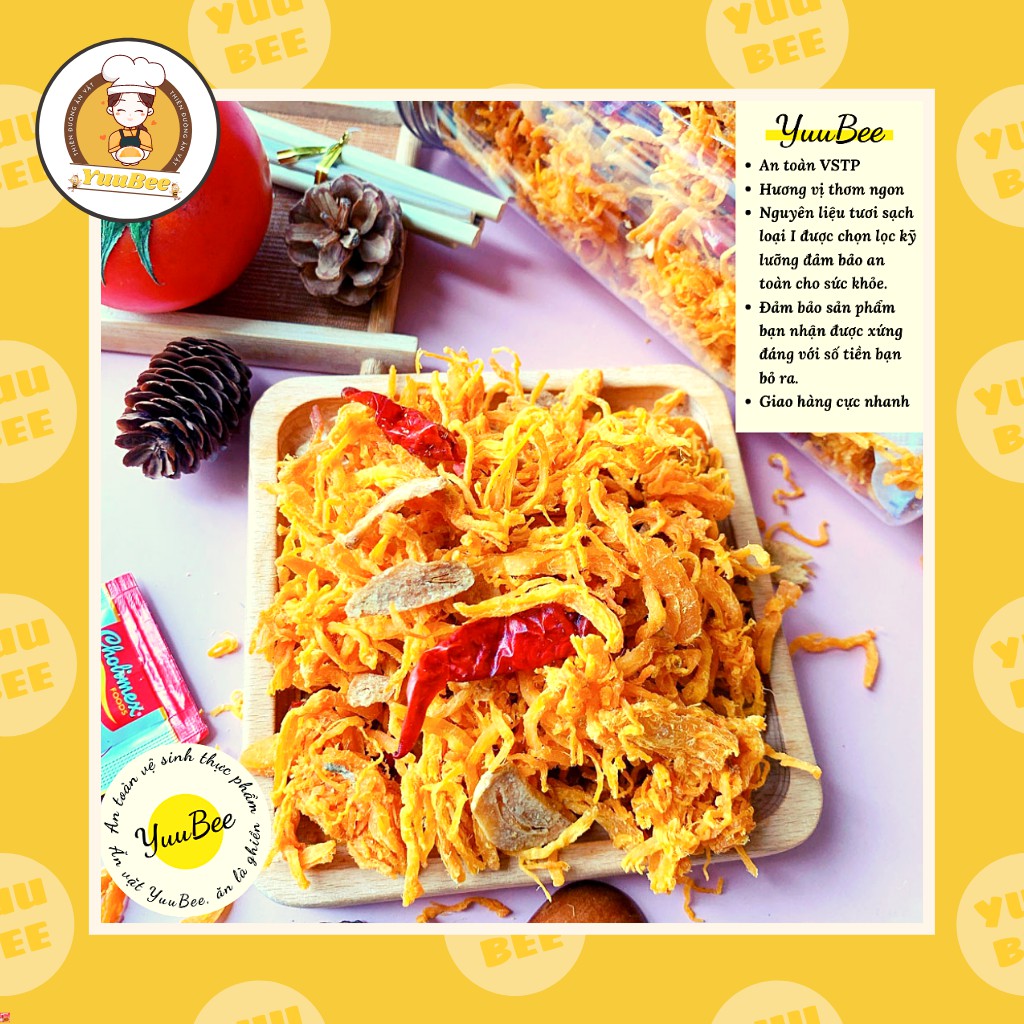 Khô gà lá chanh, Khô gà bơ tỏi xé cay siêu ngon 300g 500g 1kg YUUBEE - Đồ ăn vặt Việt Nam - Ăn vặt YuuBee | BigBuy360 - bigbuy360.vn