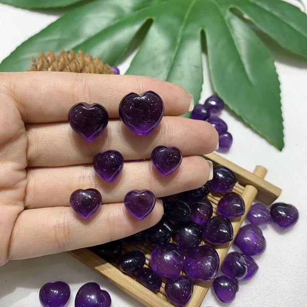 Mặt Đá Thach Anh Tím Đẹp Sắc Xảo