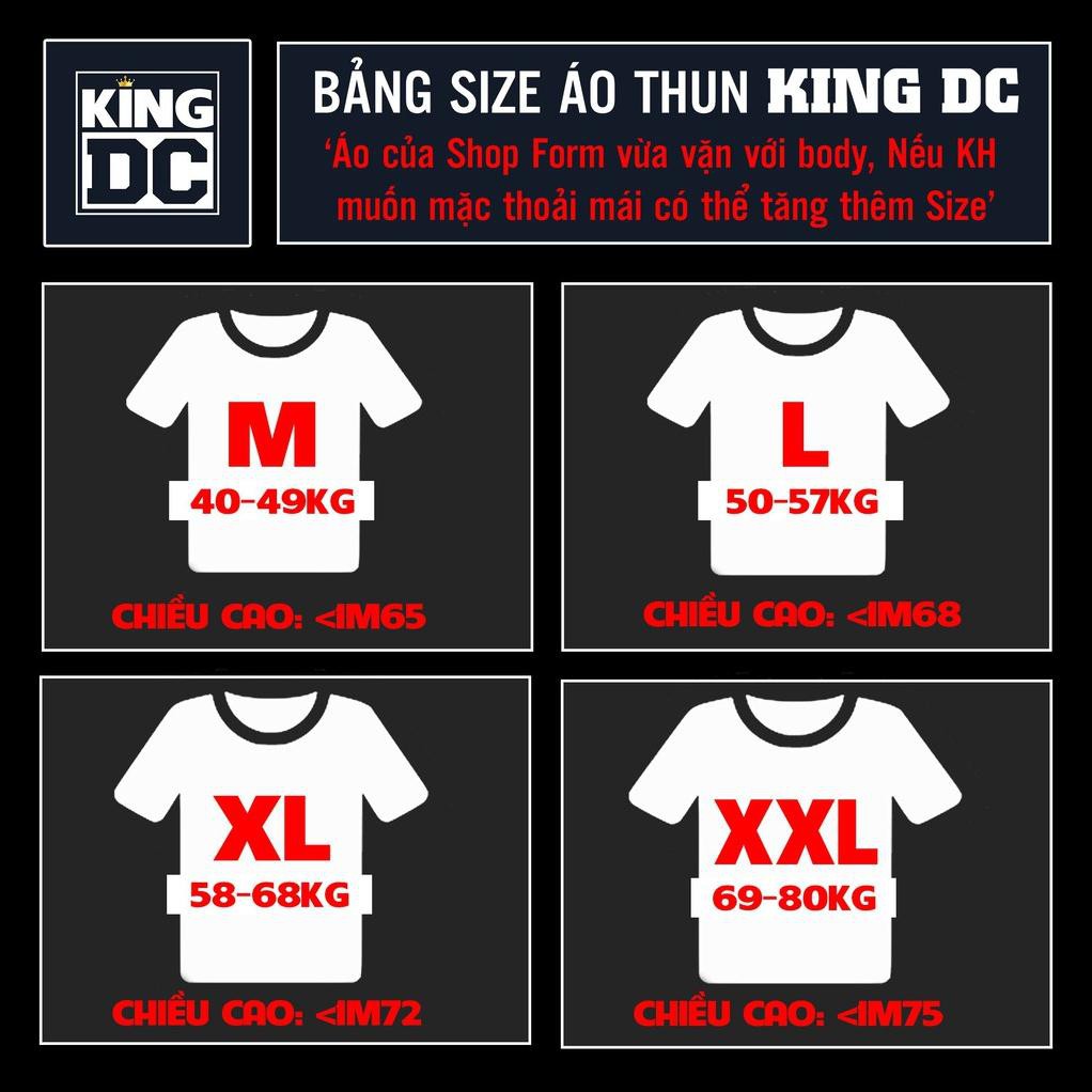 Áo thun trắng KING DC-Áo phông nam nữ Unisex-Hình in 3D năng động trẻ trung-Không bị bong dính khi giặt-Đủ size và mẫu