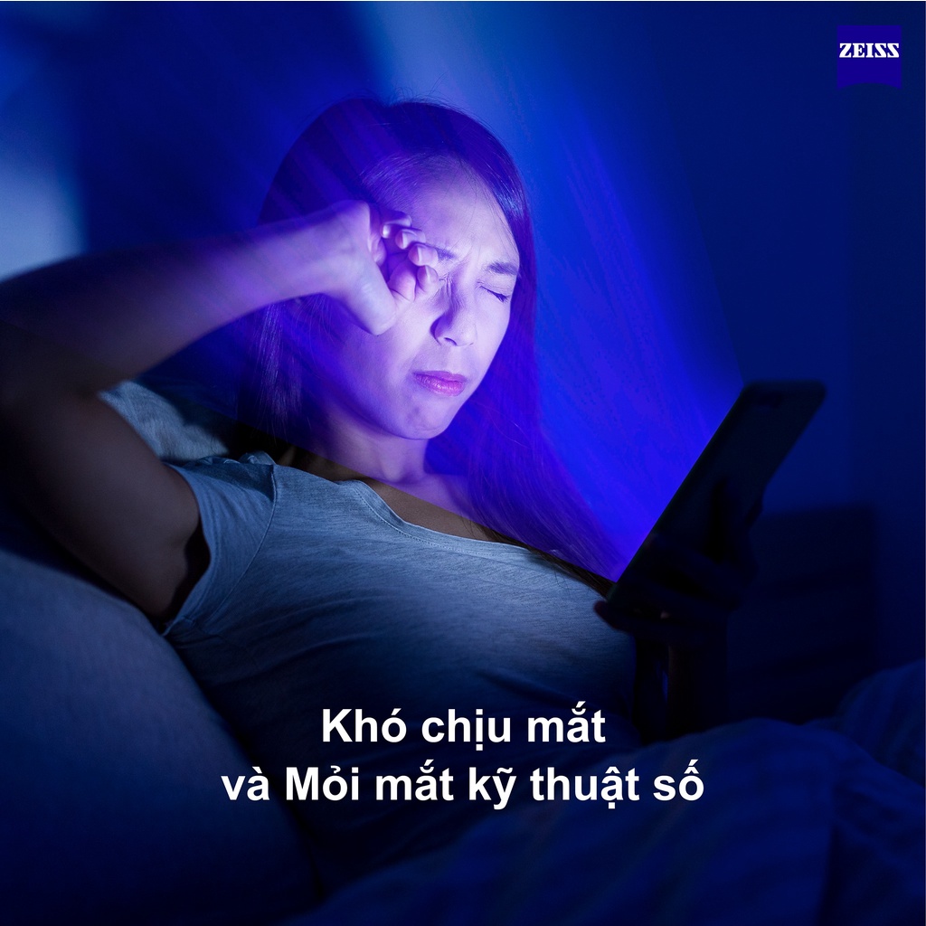 Tròng Kính Zeiss 1.56 Duravision Blue Protect UV Chính Hãng Đức