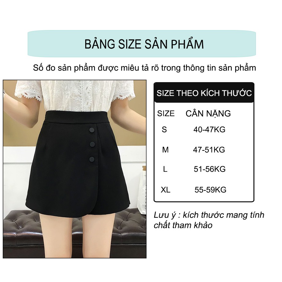 Quần váy-Chân váy-phối cúc GIẢ VÁY TIỆN LỢI DÁNG XINH CHẤT TUYẾT MƯA FORM ĐẸP THOẢI MÁI KHI MẶC | BigBuy360 - bigbuy360.vn