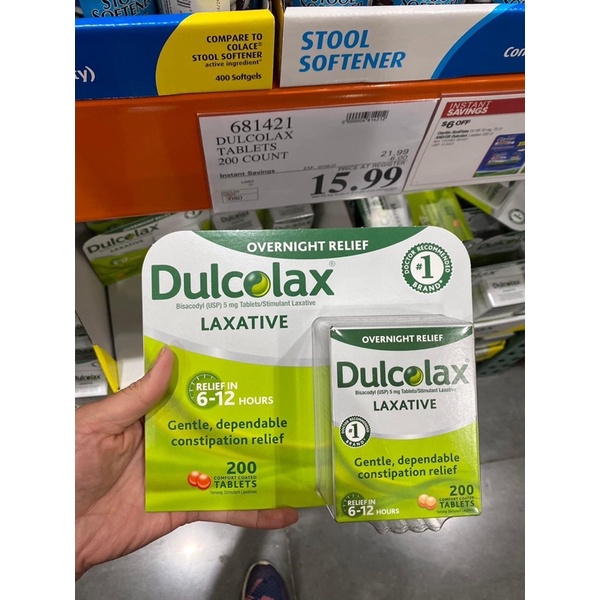 Viên uống chống táo bón Dulcolax-hàng Mỹ đủ Bill