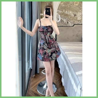Đầm nữ hai dây in hoa d1 53nx ha