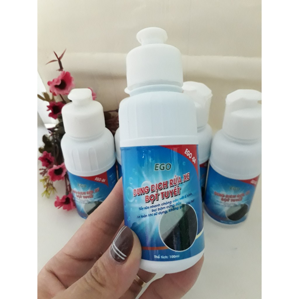 Combo 10 Lọ Dung Dịch Gel Rửa Xe Không Chạm EGO Lọ 100ml