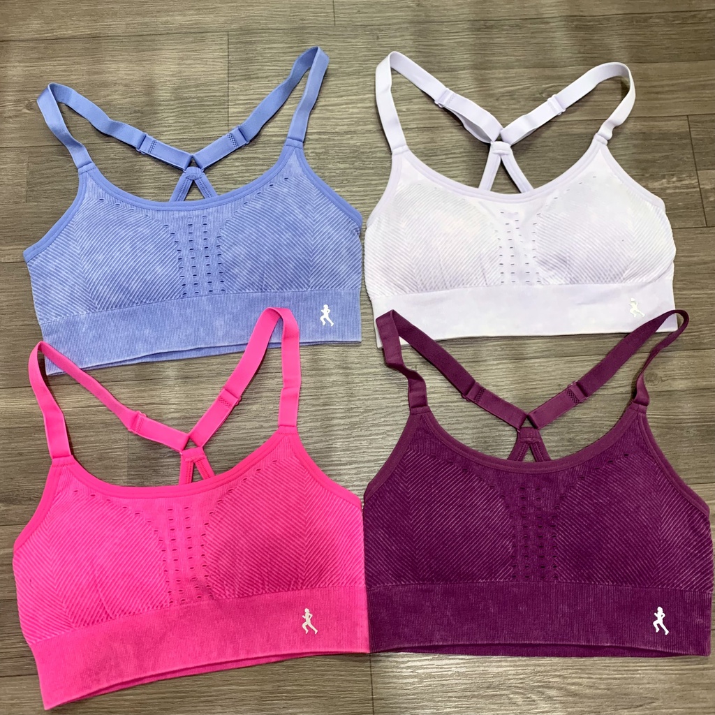 Áo Bra Tập Gym Yoga Nữ Danskin Chất Dệt Kim Cao Cấp Xuất Xịn Có Dây Tăng Chỉnh