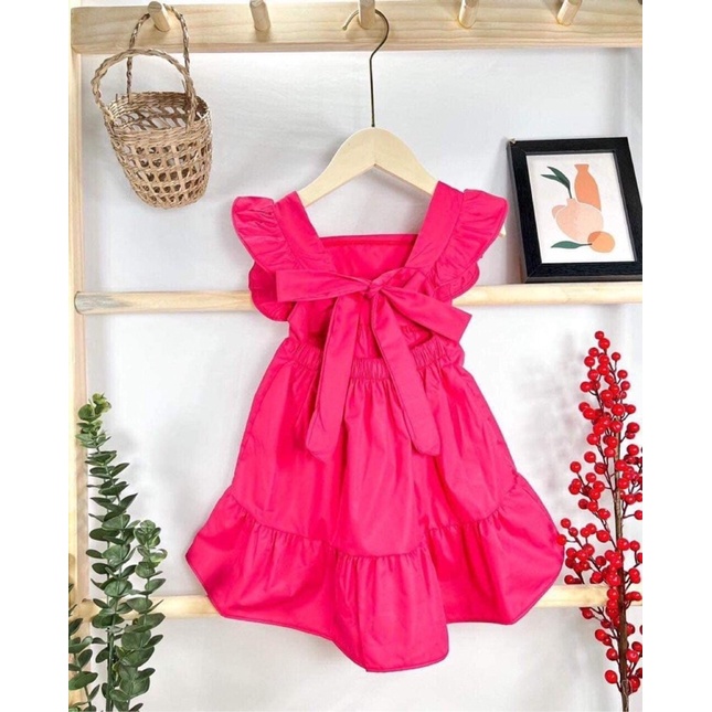 Váy maxi Hồng 12-35kg