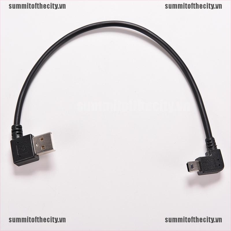 Dây Cáp Sạc Chuyển Đổi Đầu USB 2.0 A Right Male Sang Mini B 5P Right Angle Male