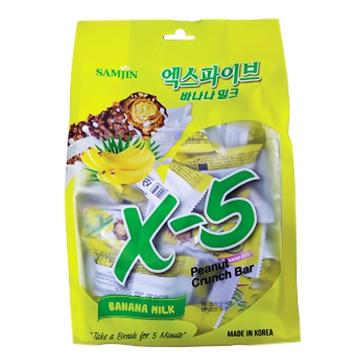 BÁNH X5 SAMJIN SOCOLA ĐẬU PHỘNG ORIGINAL/ BANANA MILK 494G