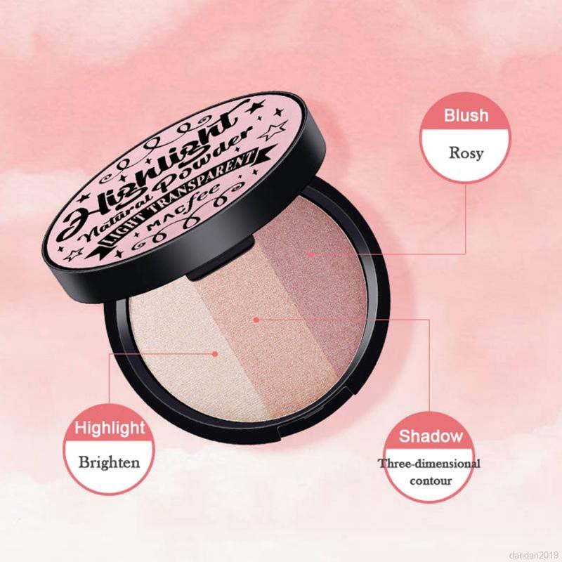 Hộp phấn highlight 3 màu lấp lánh | BigBuy360 - bigbuy360.vn