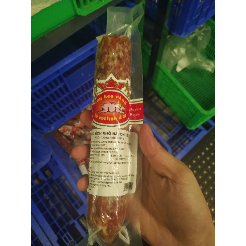 XÚC XÍCH KHÔ - SALAMI BATON TIÊU - 200G - VẬN CHUYỂN NỘI THÀNH HÀ NỘI - ( NOWSHIP - GRABEXPRESS )