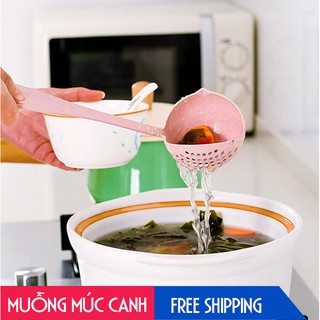 MUÔI MUỖNG LẨU MÚC CANH 2 TRONG 1 LỌC THỨC ĂN QUÁ TIỆN LỢI
