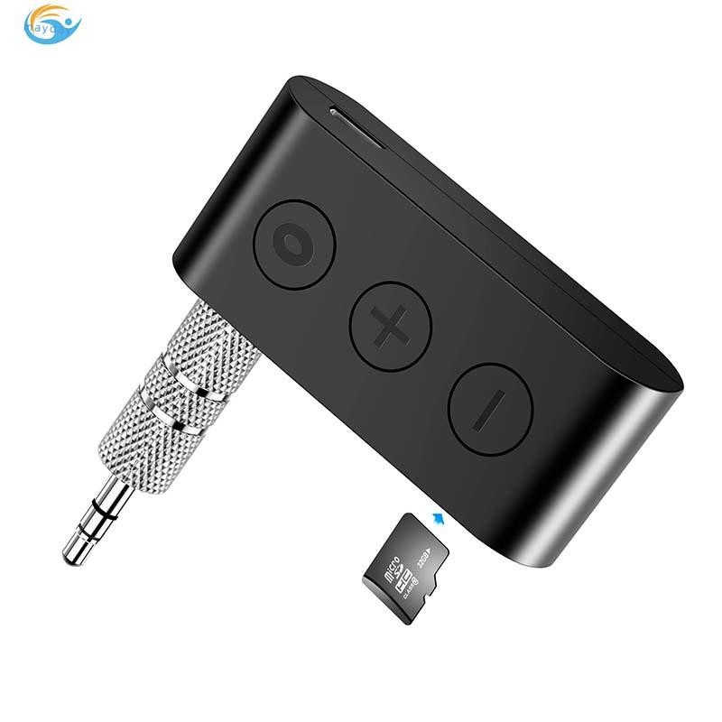 Featured 3.5MM Car Music AUX Audio Adapter Bluetooth V5.0 Receiver