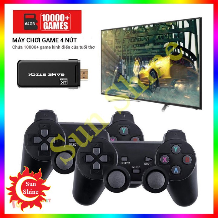 Máy Chơi Game Điện Tử 4 Nút ⚡️ Tặng Thẻ 32G ⚡️ Tay Cầm Chơi Game Không Dây