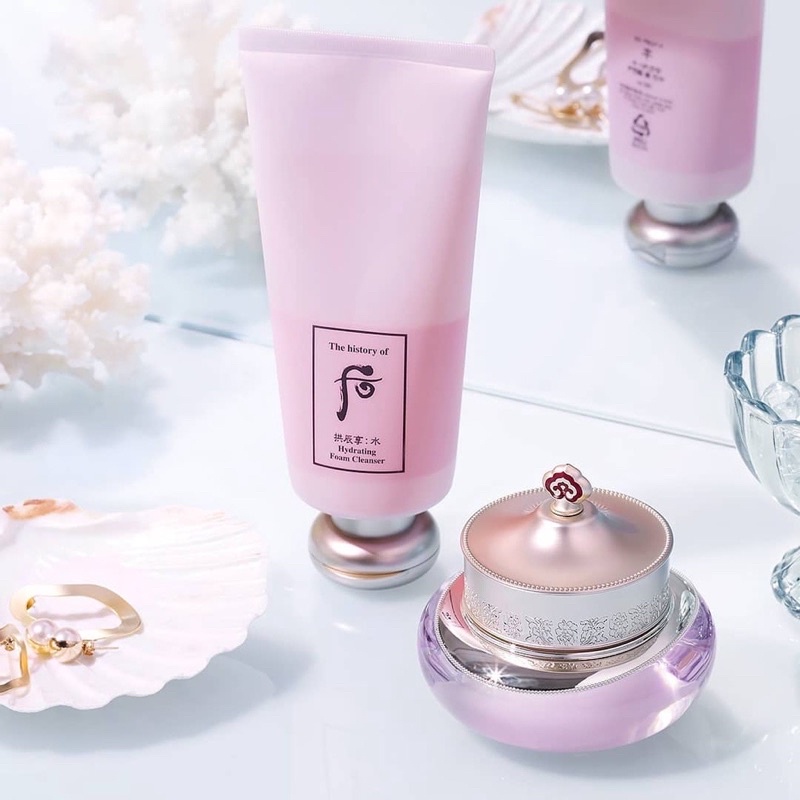 Sữa Rửa Mặt Kiềm Dầu Whoo Hồng Hydrating Foam Cleanser Giảm Mụn 40ml