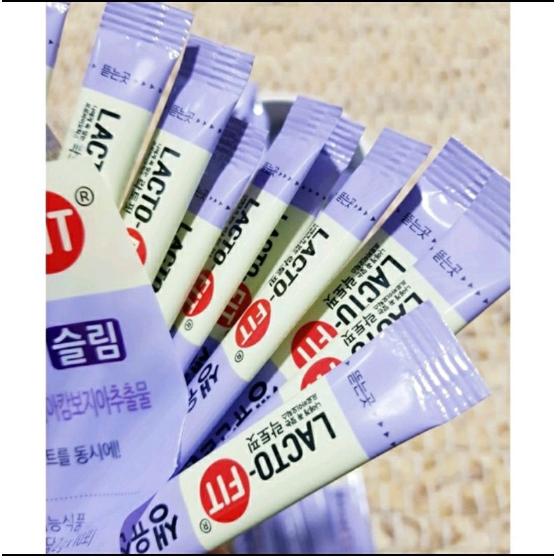 Bột Men Tiêu Hóa Lợi Khuẩn Hỗ trợ Giảm Cân Lacto Fit Slim 60 gói Hàn Quốc