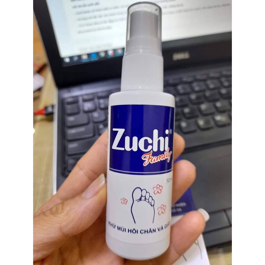 Zuchi Family Xịt Giày 50ml - Khử Mùi Hôi Chân, Xịt Thơm Giày Dép