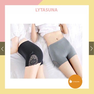 Quần mặc váy trong cotton phối ren nâng mông , gen bụng nhẹ, ko gây hằn QV01