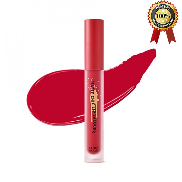 Son Kem Lì Matte Chic Lip Lacquer Irene Red #RD303
