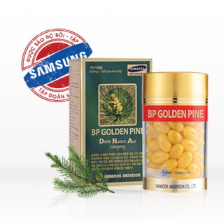 ✅[CHÍNH HÃNG] Tinh dầu thông đỏ từ Hàn Quốc BP Golden Pine (lọ x100 viên) - giảm nguy cơ tiểu đường,đột quỵ