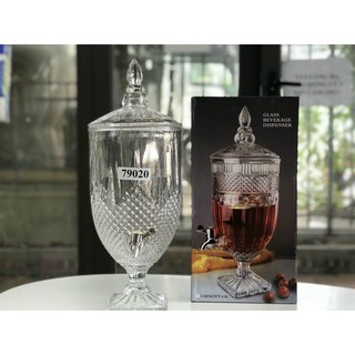 BÌNH ĐỰNG RƯỢU THỦY TINH PHA LÊ 4,5 LÍT (CÓ VAN)