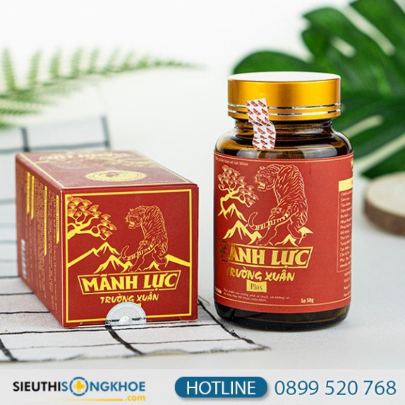 Mãnh Lực Trường Xuân Plus (Đỏ) - Hỗ Trợ Cải Thiện Yếu Sinh Lý Ở Đàn Ông