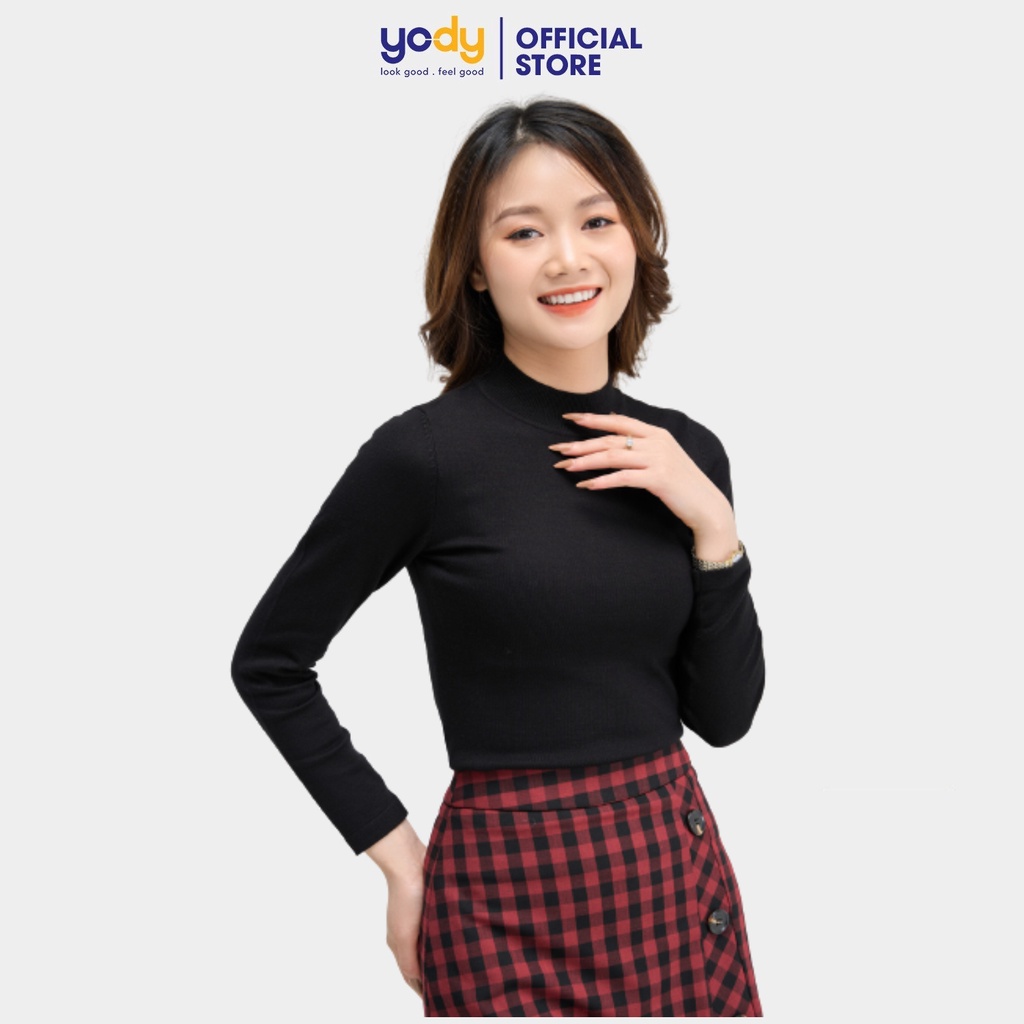 Áo len nữ YODY cổ 3 cm cơ bản mỏng nhiều màu dễ phối đồ - ALN4018 | BigBuy360 - bigbuy360.vn