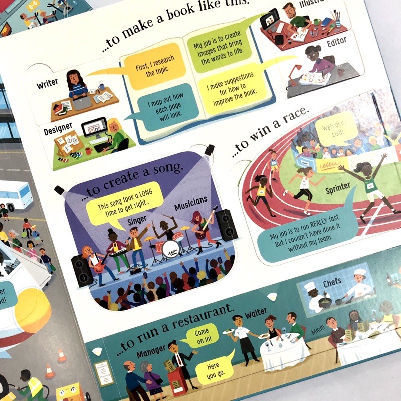 Sách lật mở Look Inside Jobs - cho bé tìm hiểu về nghề nghiệp, hướng nghiệp cho trẻ em | BigBuy360 - bigbuy360.vn