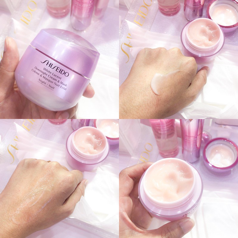 ✅ KEM DƯỠNG TRẮNG DA BAN ĐÊM SHISEIDO WHITE LUCENT OVERNIGHT CREAM & MASK 75ML