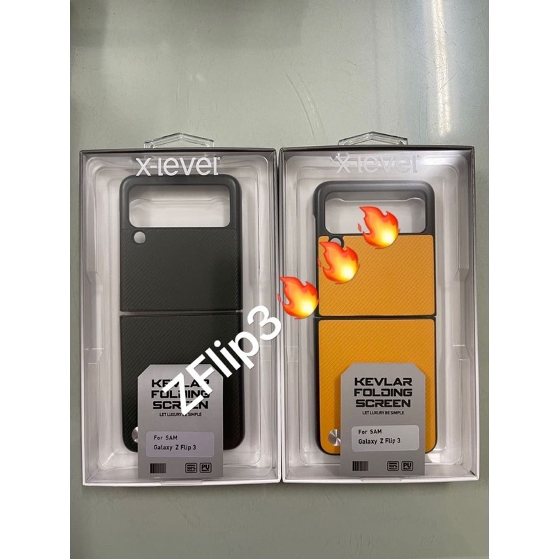 Ốp lưng X-Lelevel Vân Carbon 2 mảnh cho Samsung Z Flip 3, Z Fold 3 5G lịch lãm sang trọng
