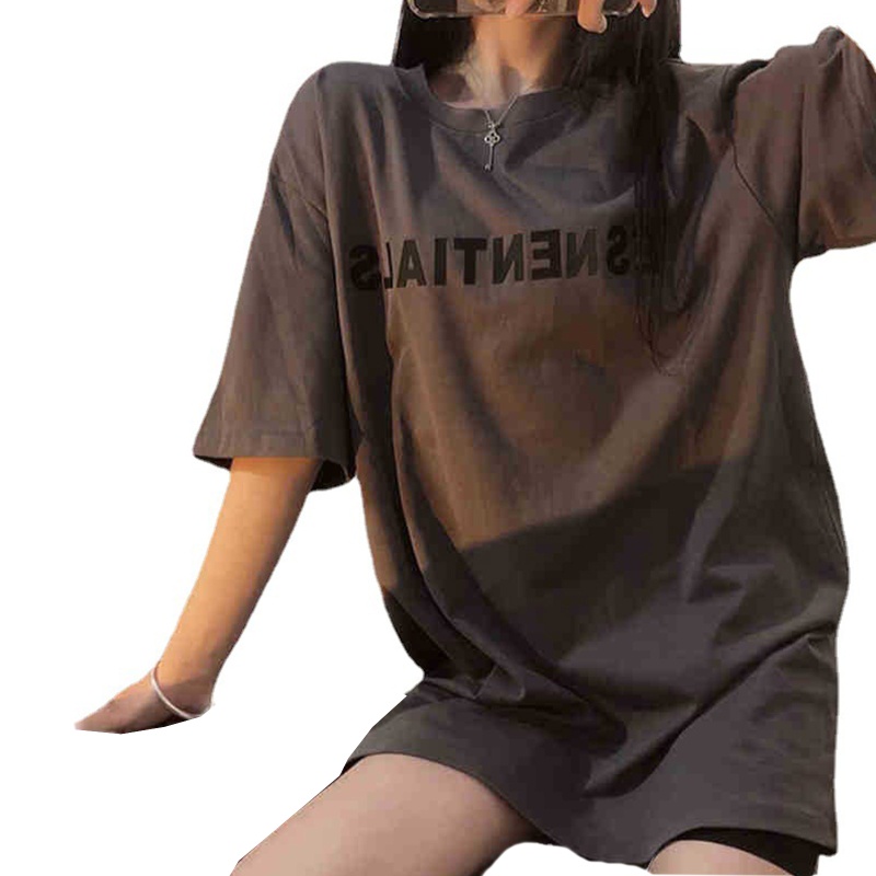 Áo Thun Nữ Oversize Tay Ngắn In Chữ Cá Tính