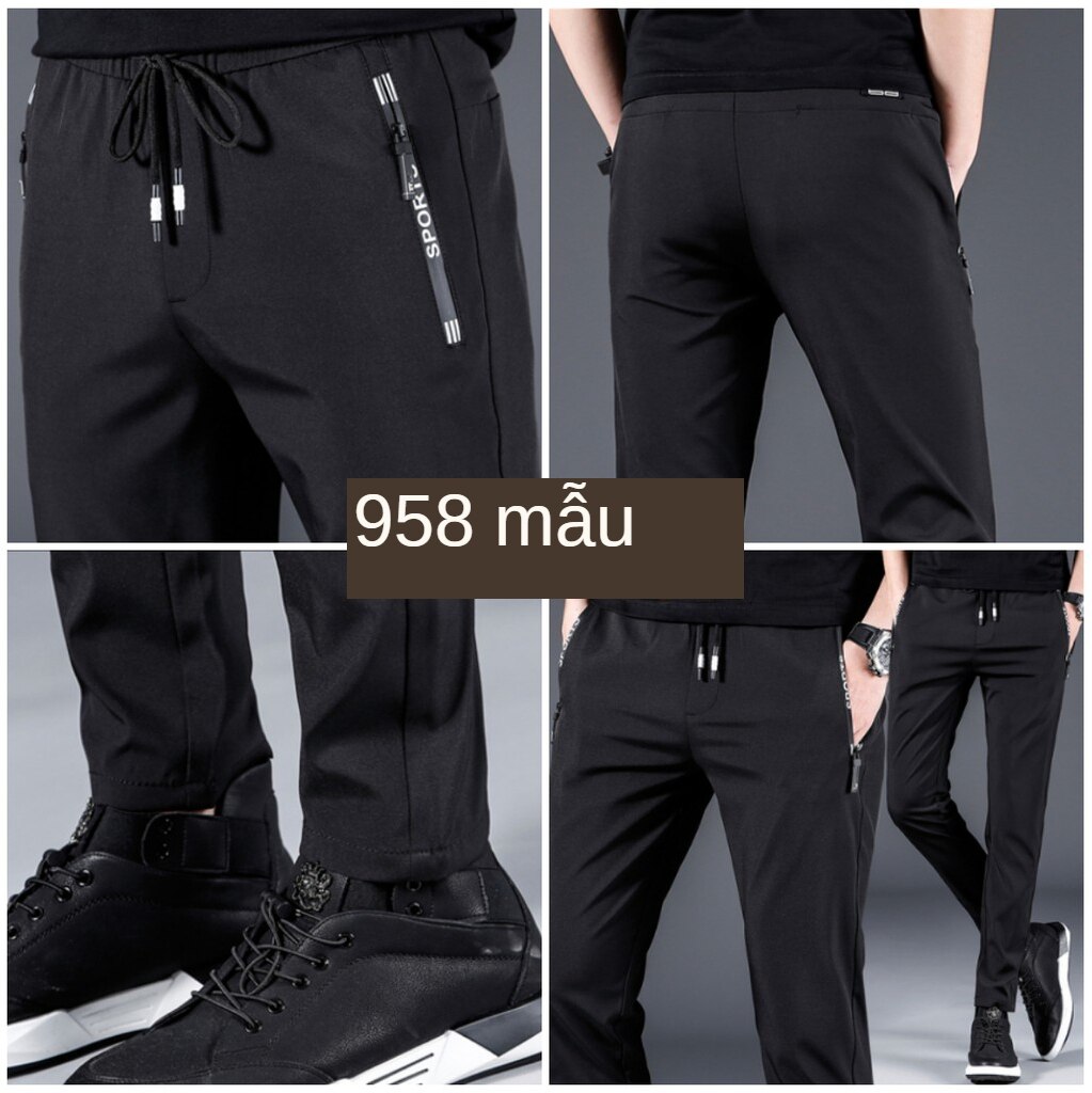 Quần jogger thể thao nam màu trơn vải mềm mịn | BigBuy360 - bigbuy360.vn