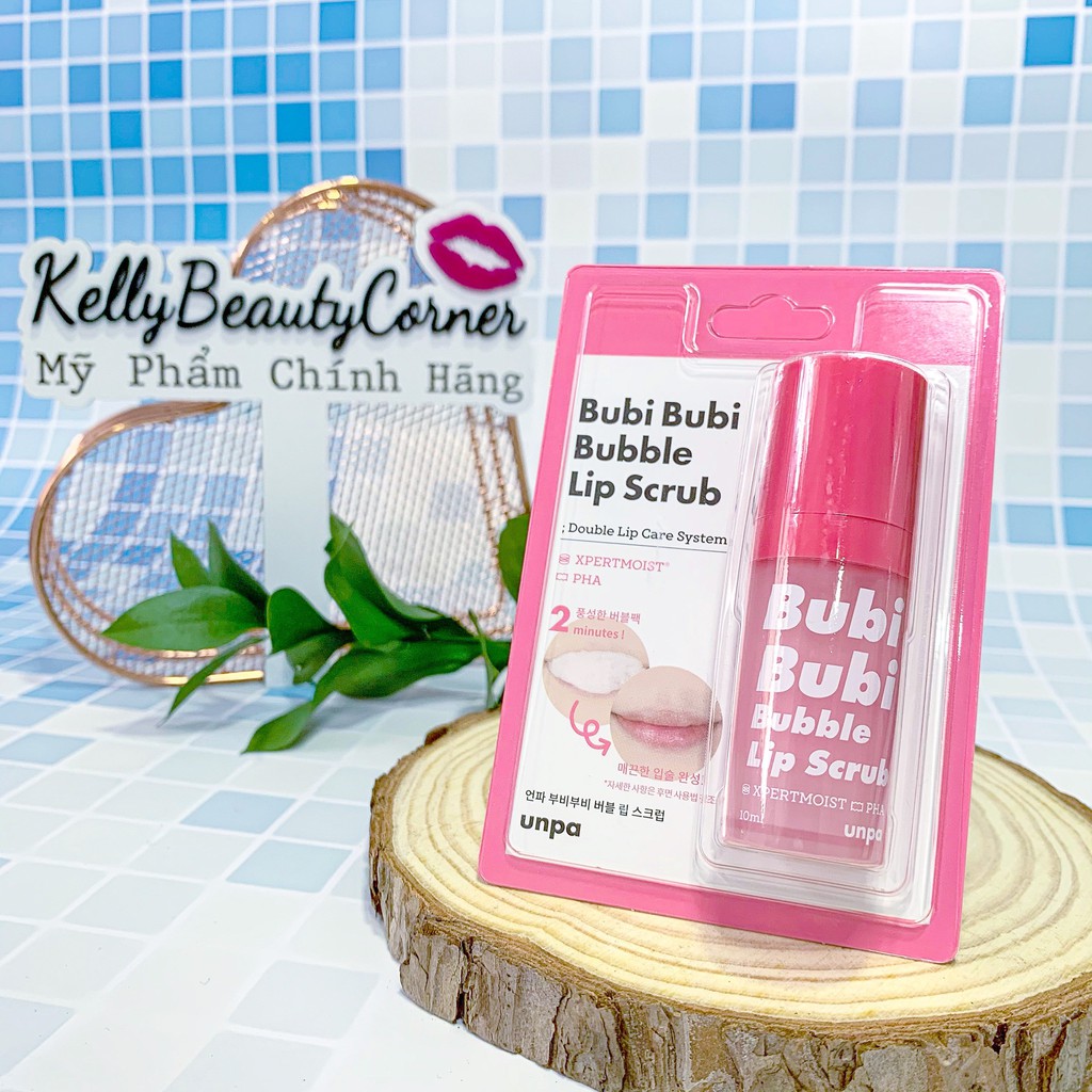 Tẩy Da Chết Môi Sủi Bọt Unpa Bubi Bubi Bubble Lip Scrub