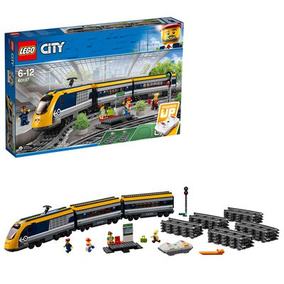 [Trực tiếp] LEGO thành phố thành phố nhóm 60197 hành khách xe lửa hạt nhỏ Lắp ráp khối xây dựng