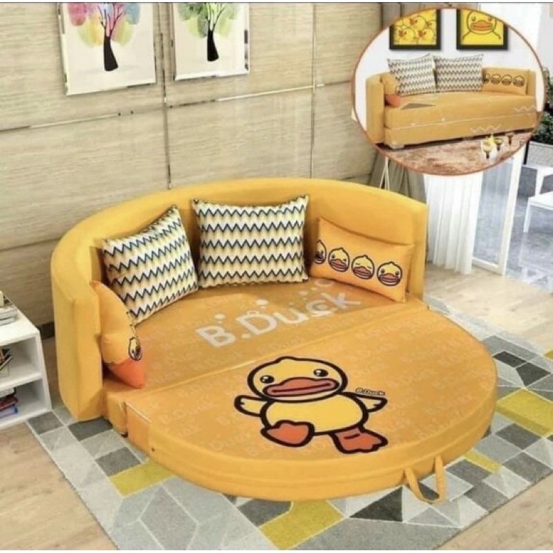 Đệm Sofa tròn cao su non gấp gọn Kt 1M8