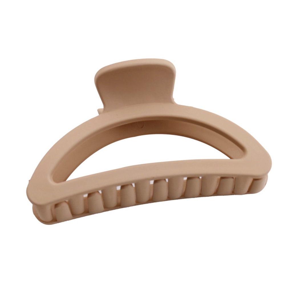 Kẹp Tóc Màu Trà Sữa Cỡ Lớn Tiện Dụng Cho Nữ