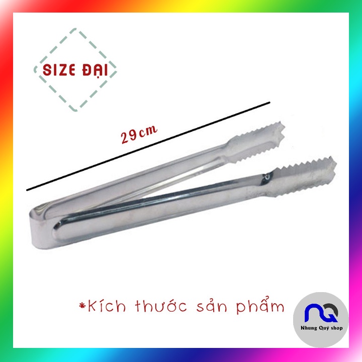 Kẹp Gắp Đá Viên - Thịt Nướng Inox Chuyên Dụng size đại