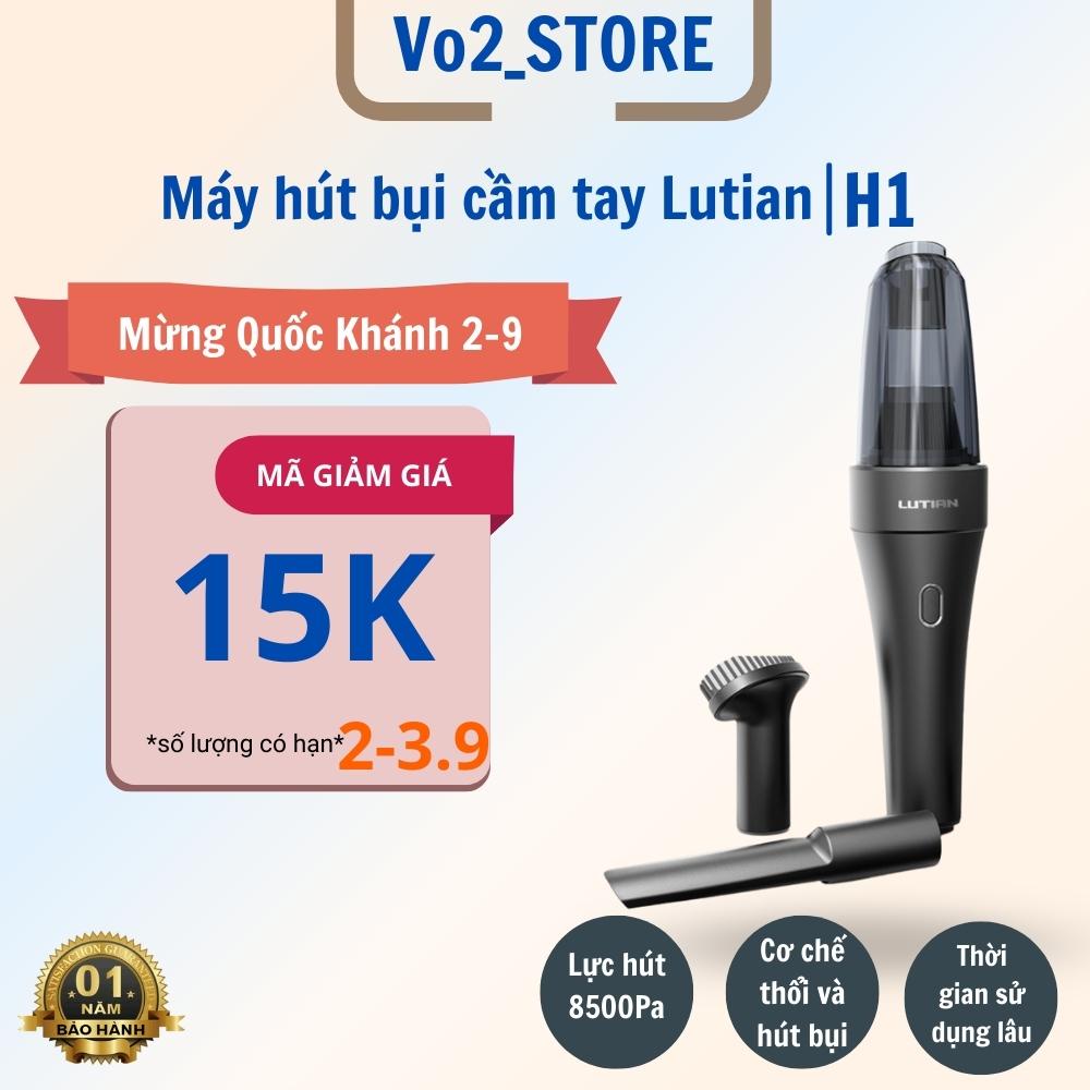 Máy hút bụi mini cầm tay Lutian không dây đa năng Huracan-H1 120W sạc pin lithium dùng cho ô tô, thổi hơi hút chân không