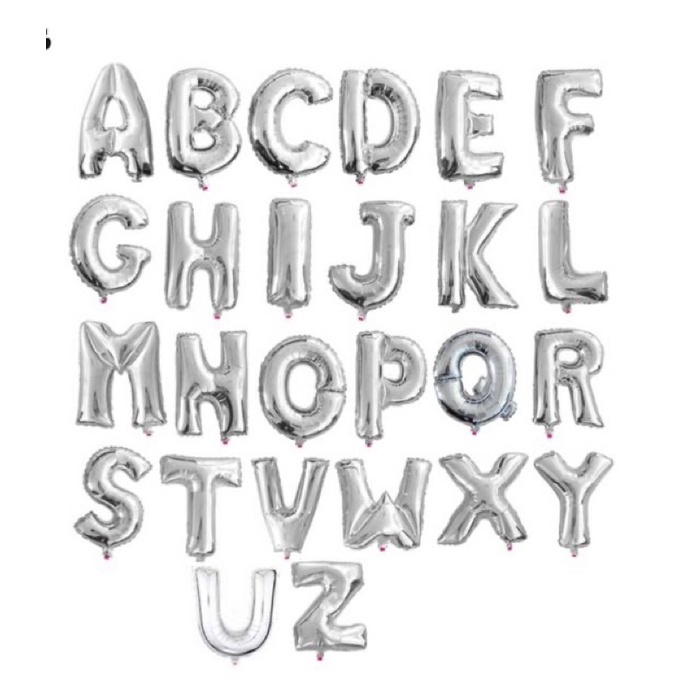 (Freeship) Bóng chữ cái dùng để ghép tên xanh,hồng,vàng,bạc dùng trong trang trí sinh nhật ,thôi nôi,lễ tết ,giáng sinh