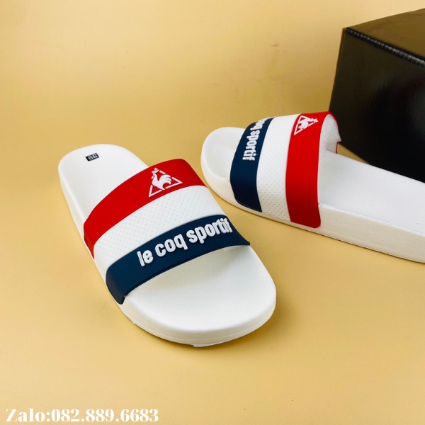 Dép nam quai ngang thời trang Le Coq Sportif đế cứng dành cho nam cao cấp.