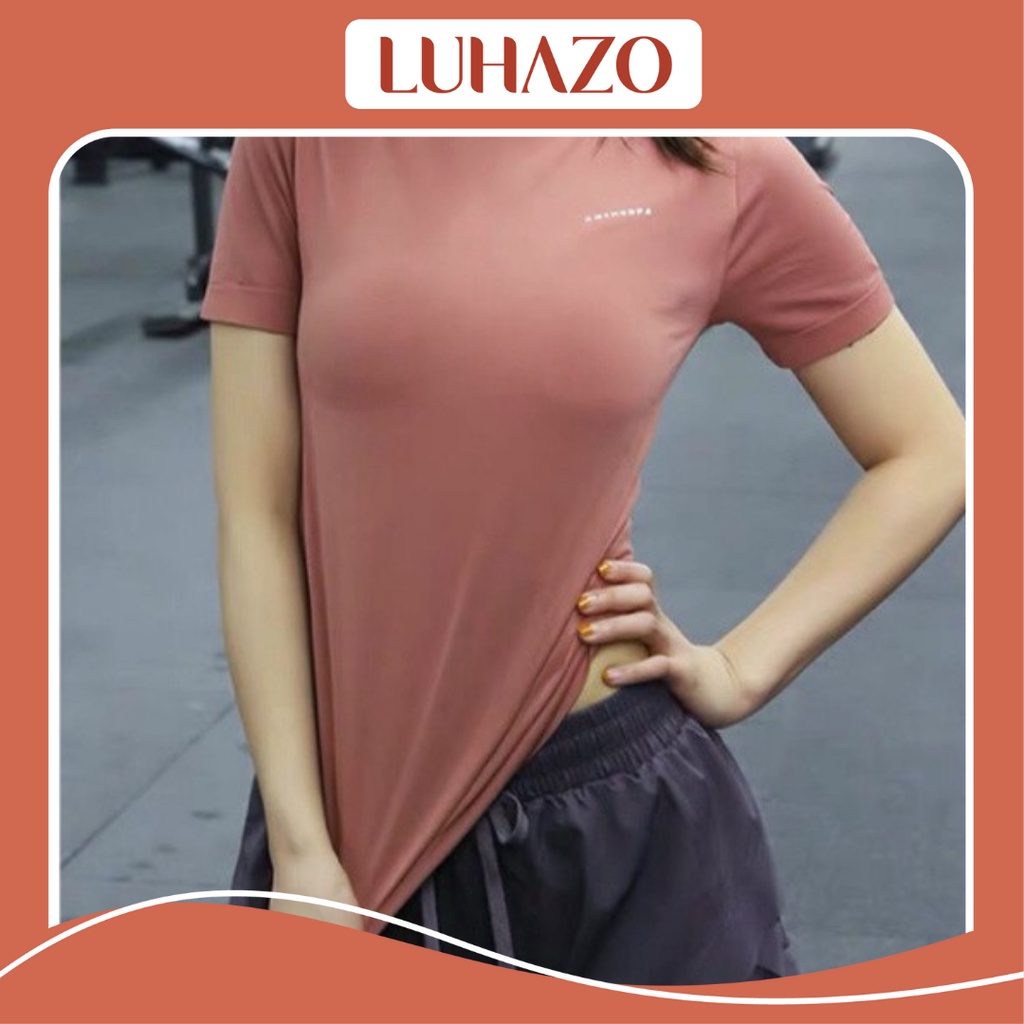 Áo Thun Tập GYM Dáng Basic Vải Cao Cấp Thông Thoáng 4 Chiều Thấm Hút Mồ Hôi AMIN Y001 TK1T501