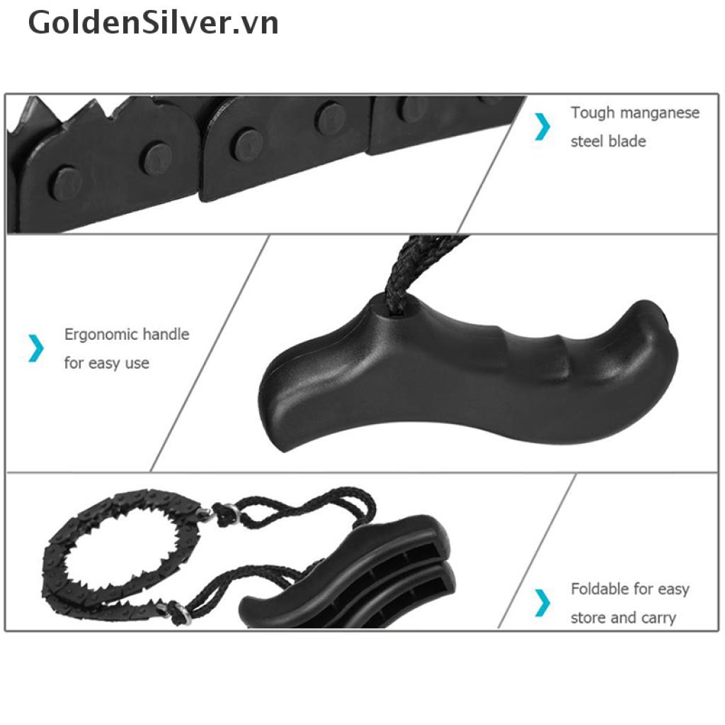 Cưa xích sinh tồn cầm tay bằng thép có thể gập lại tiện lợi