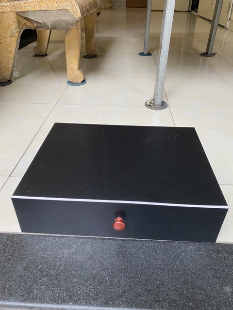 Hộp Đựng Tiền Lẻ Thu Ngân 10 Ngăn Màu Đen