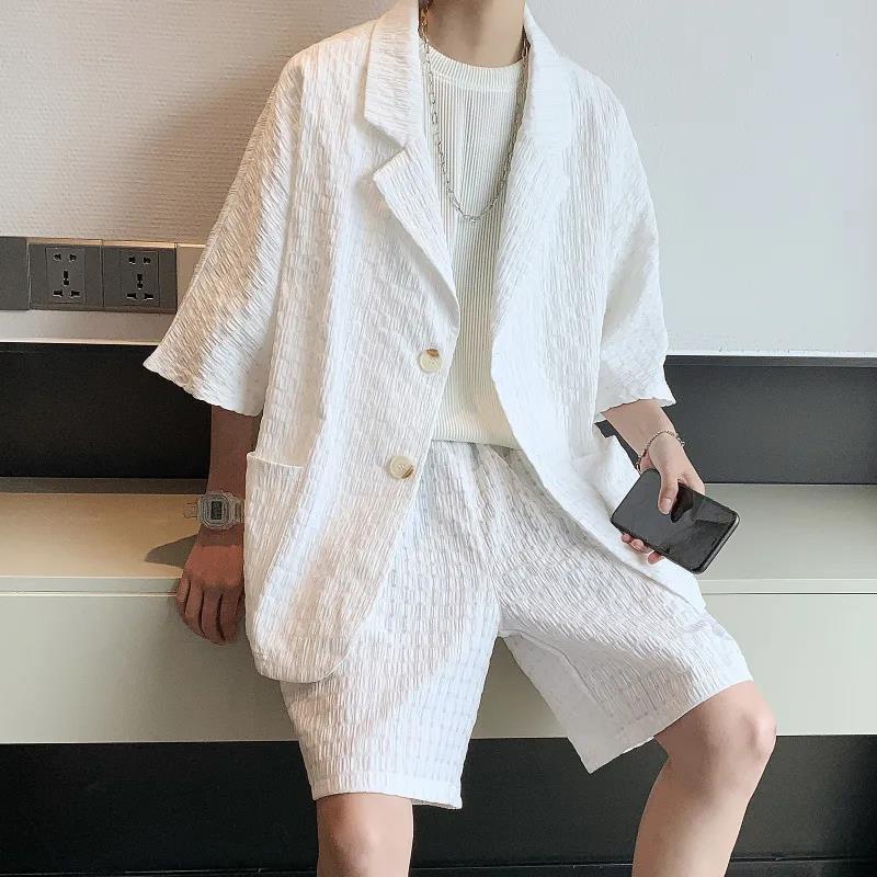 Set Áo Khoác Ngắn Tay + Quần Short Thời Trang Nam
