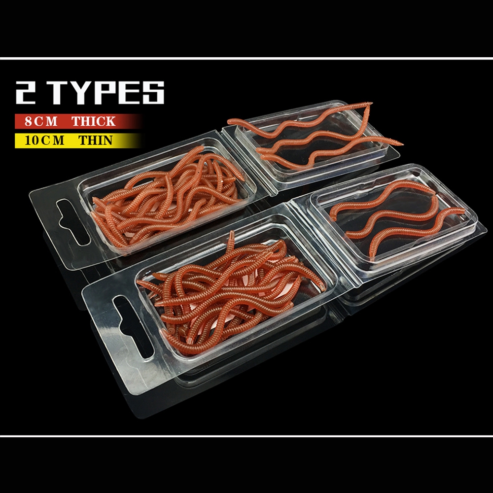 Set 20 Mồi Câu Cá Giả Hình Con Sâu