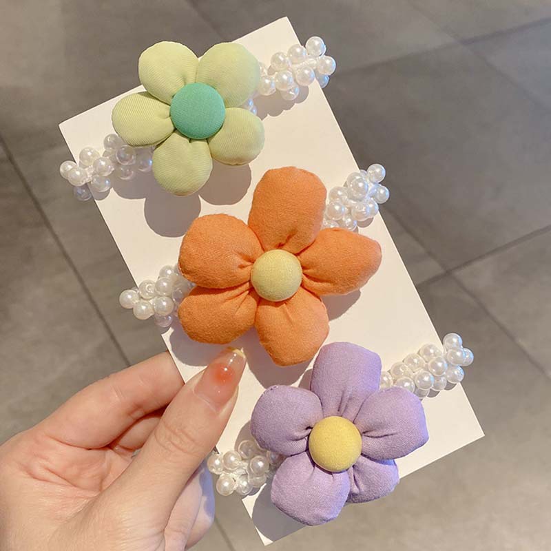 Dây Buộc Tóc Hình Vương Miện Đính Ngọc Trai Giả Cao Cấp Cho Bé Gái